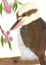 Load image into Gallery viewer, Kookaburra mini card (85mm by 85mm)