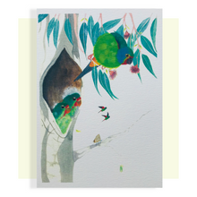 Load image into Gallery viewer, Swift Parrots and Young gift card