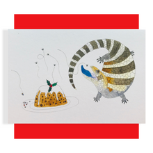 Load image into Gallery viewer, Blue Tongue Lizard Christmas card