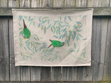 Load image into Gallery viewer, 100% linen tea-towel: Swift Parrots