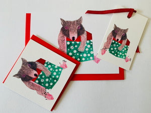 Wombat and gift small gift card